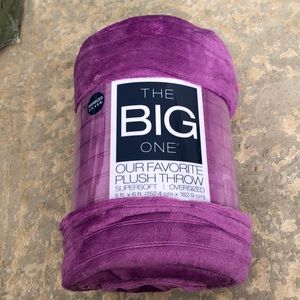 The big one oversized throw purple